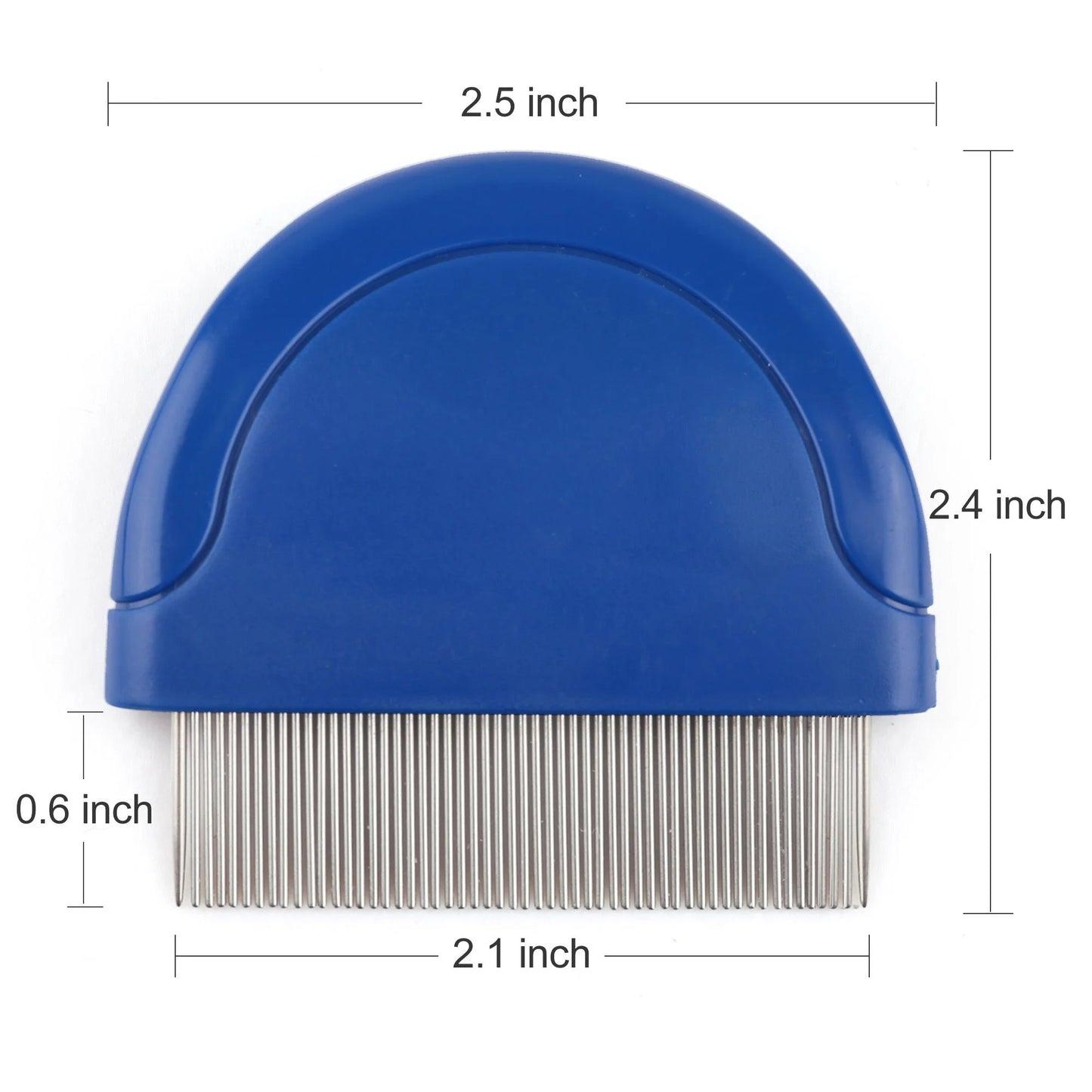 Flea Comb for Cat Dog, Stainless Steel Pet Hair Removal Comb