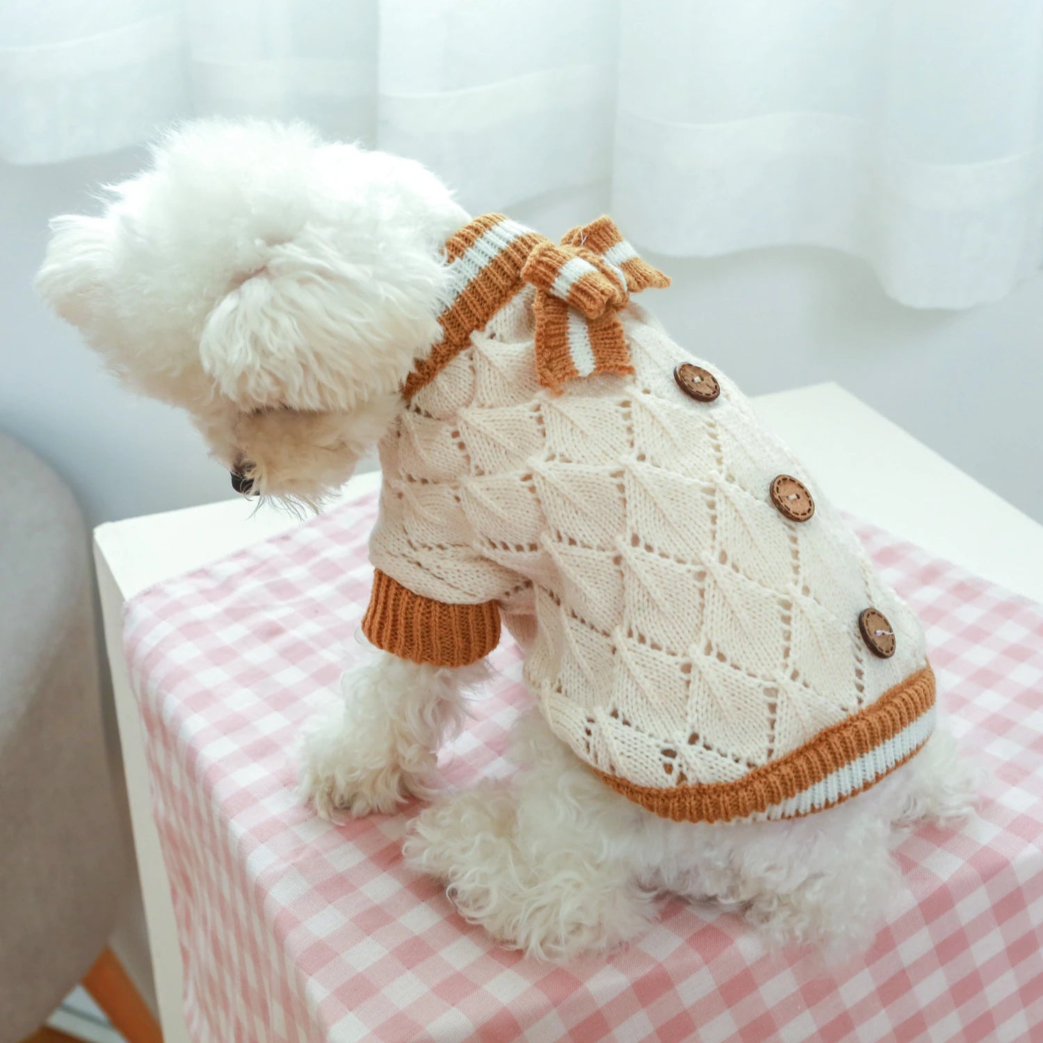 1Pc Cute Pet Knitted Sweater for Autumn Winter Dog Warm Clothes Dog Accessories Ropa Perro Winter Pet Clothes Apparels Apparel