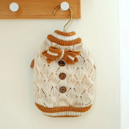 1Pc Cute Pet Knitted Sweater for Autumn Winter Dog Warm Clothes Dog Accessories Ropa Perro Winter Pet Clothes Apparels Apparel