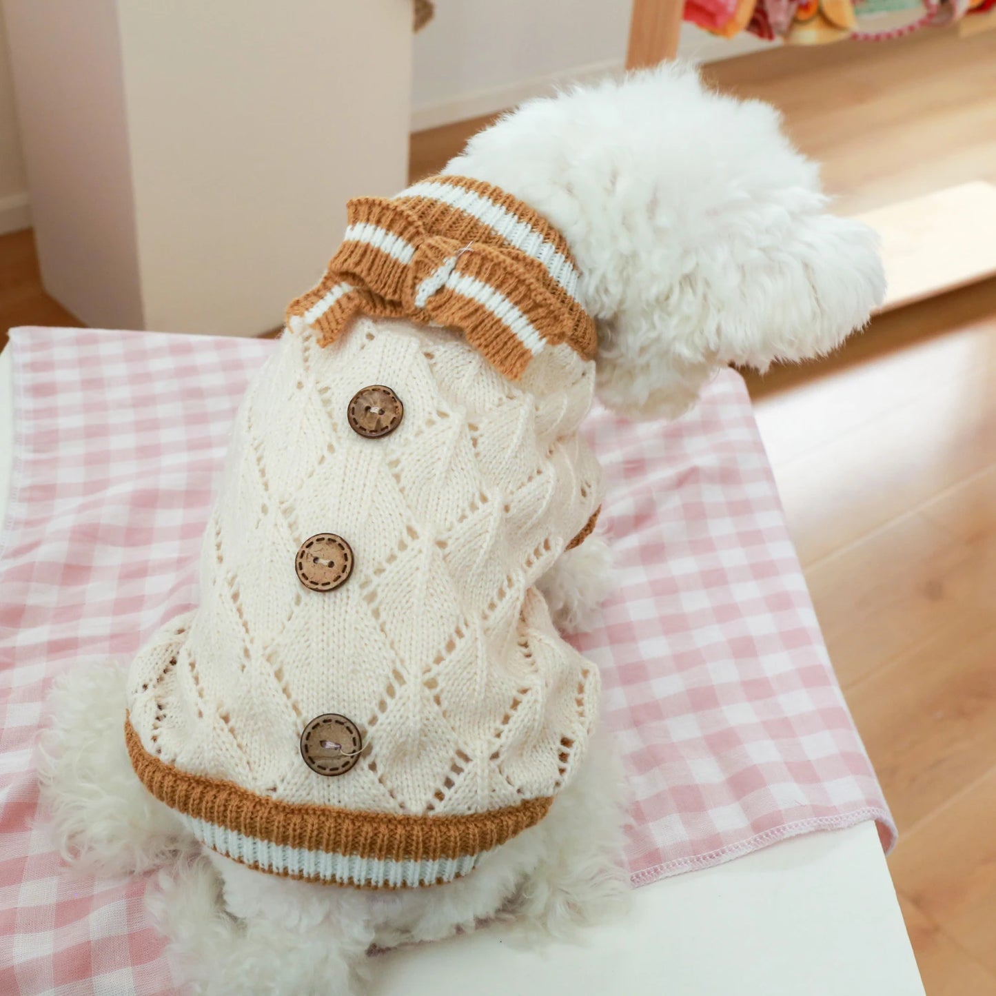 1Pc Cute Pet Knitted Sweater for Autumn Winter Dog Warm Clothes Dog Accessories Ropa Perro Winter Pet Clothes Apparels Apparel