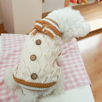 1Pc Cute Pet Knitted Sweater for Autumn Winter Dog Warm Clothes Dog Accessories Ropa Perro Winter Pet Clothes Apparels Apparel